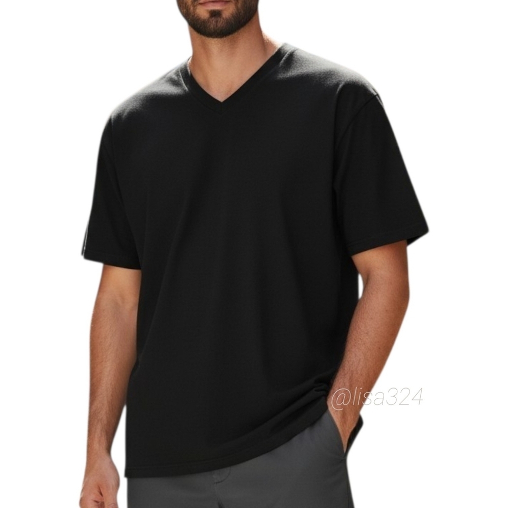 $80 COTTON CITIZEN CLASSIC V NECK Jet Black Small